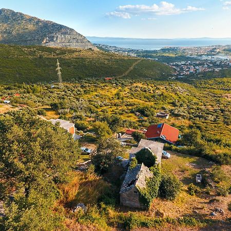 Villa Olive Garden House In Zrnovnica With A View & Bbq Esterno foto