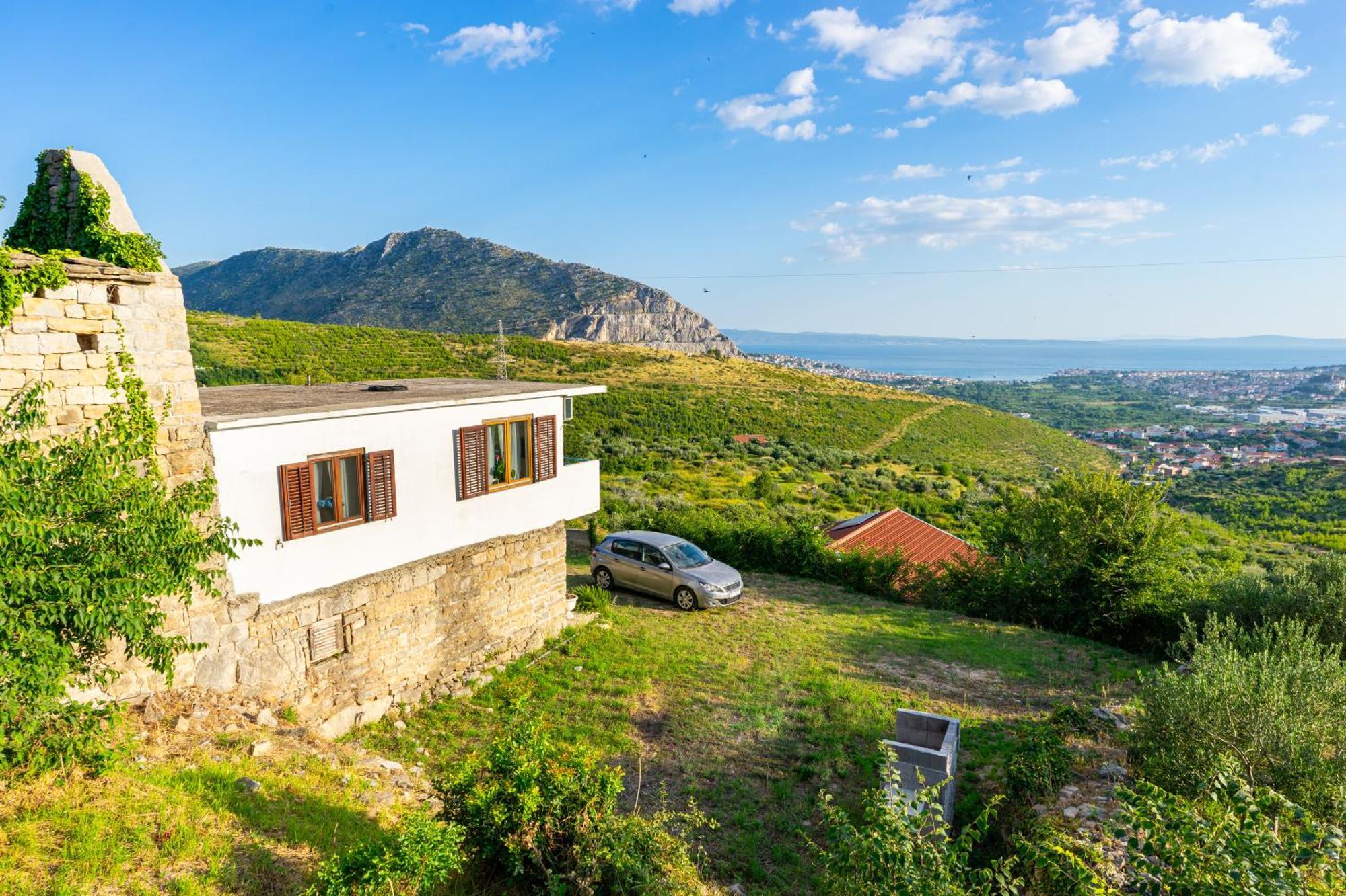Villa Olive Garden House In Zrnovnica With A View & Bbq Esterno foto